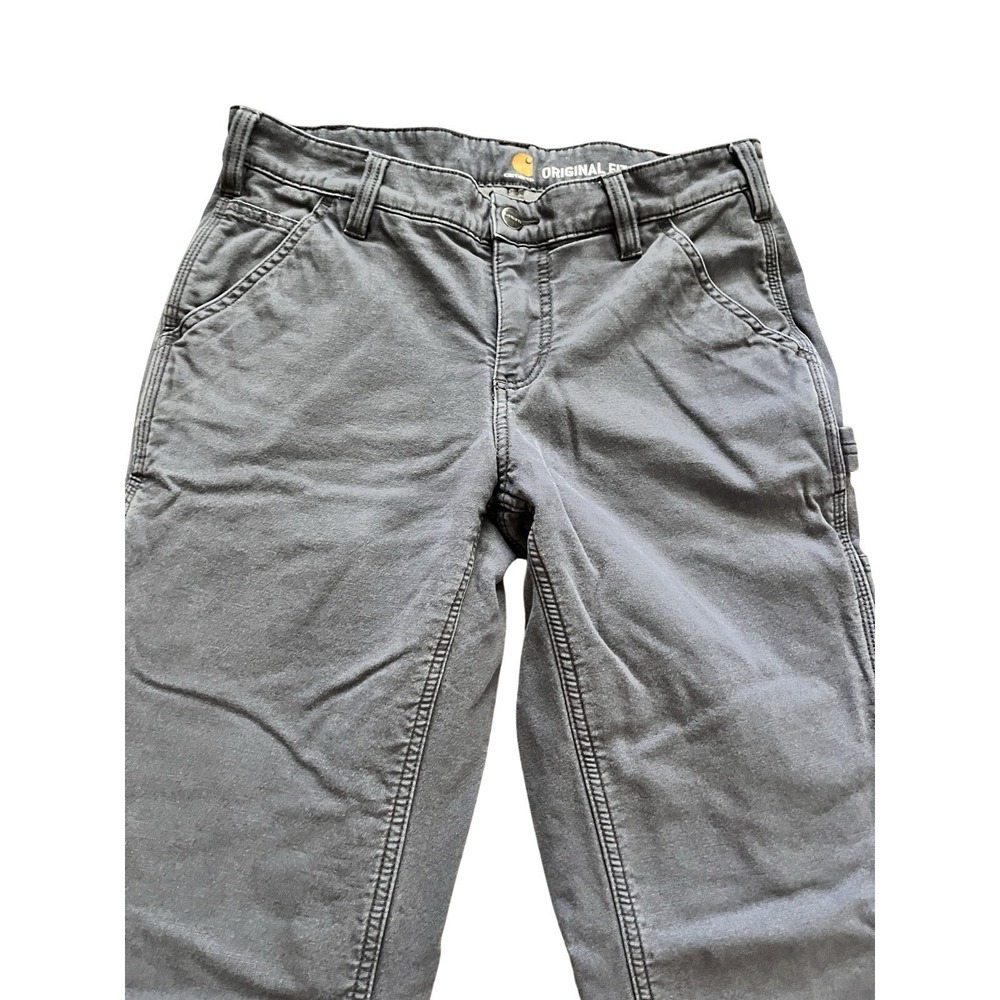 Carhartt Women's Workwear Pants Fleece Lined Insulated Gray Size 6 Short - Picture 3 of 10